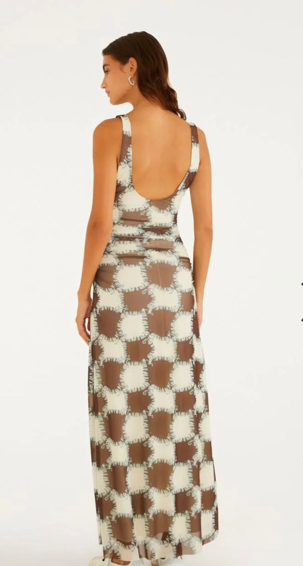 FarmRio Brown Long Dress