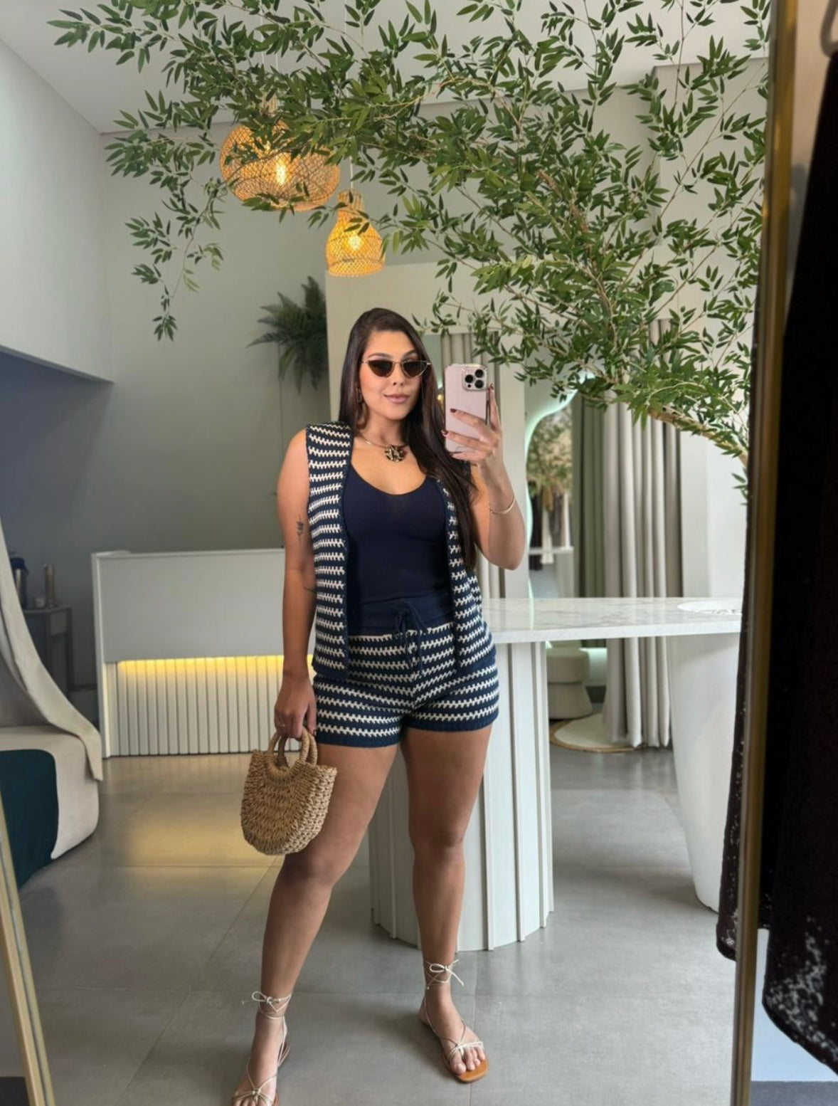 Set Navy Blue-Short & Vest