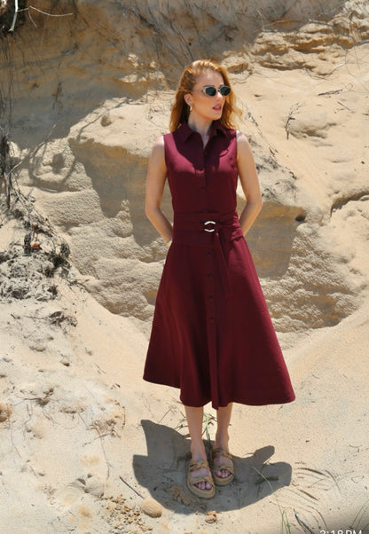 Burgundy Dress