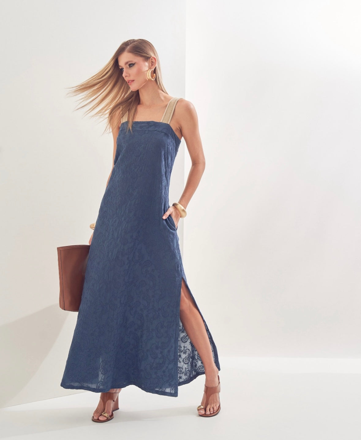 Long Blue Dress