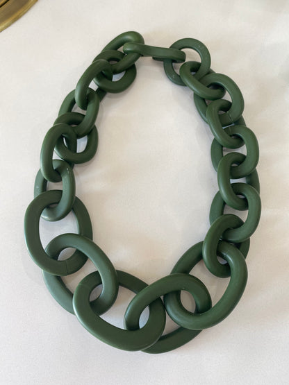 CHAIN GG RESINE NECKLACE