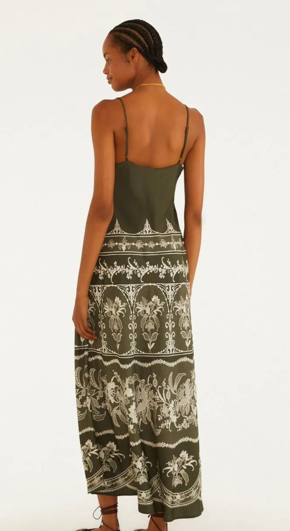 FarmRio Green Long dress