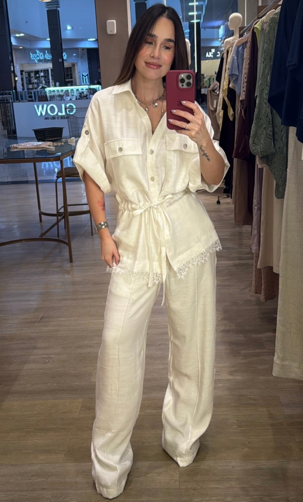 Off White Blouse