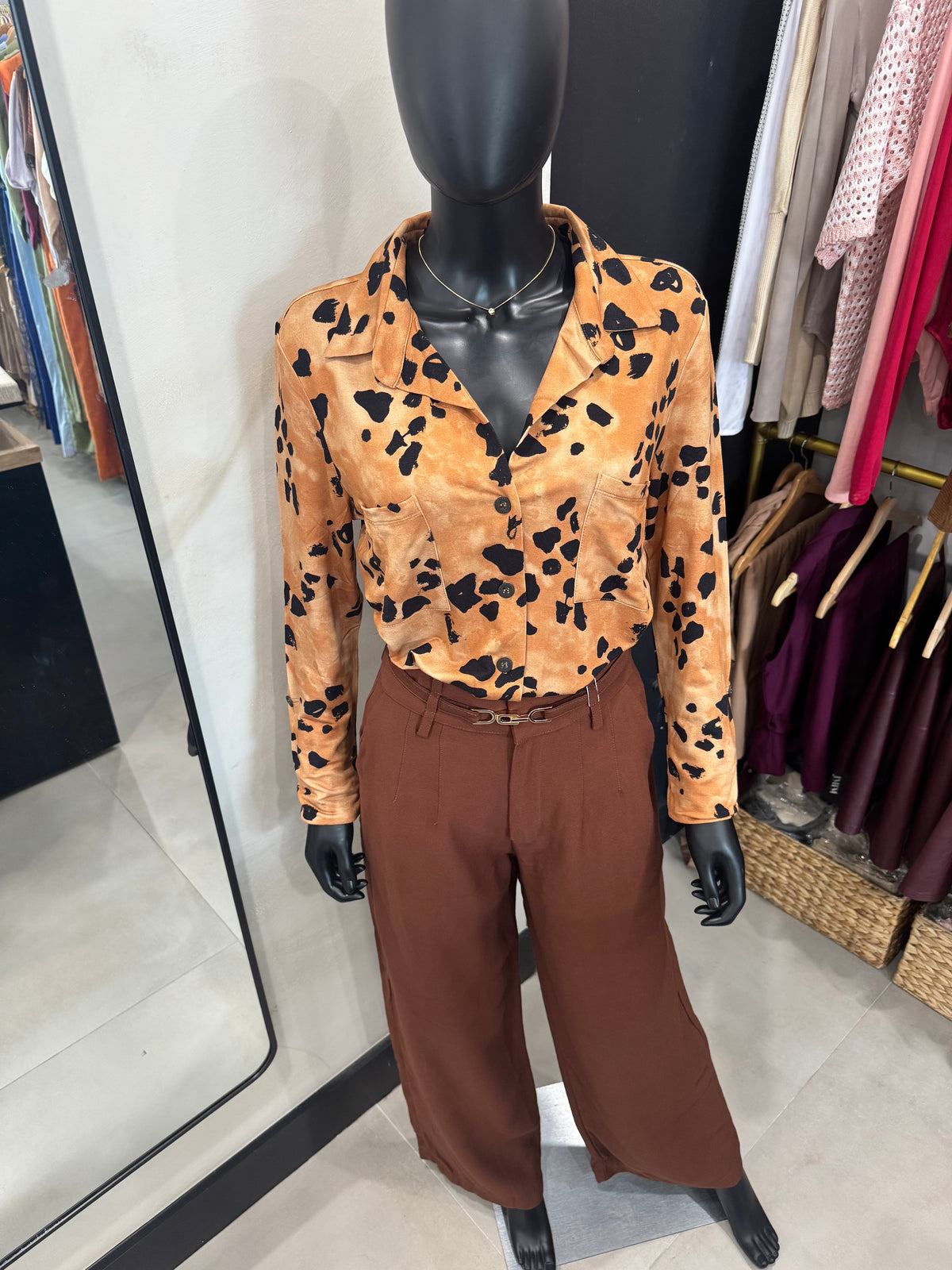 Animal Print Blouse