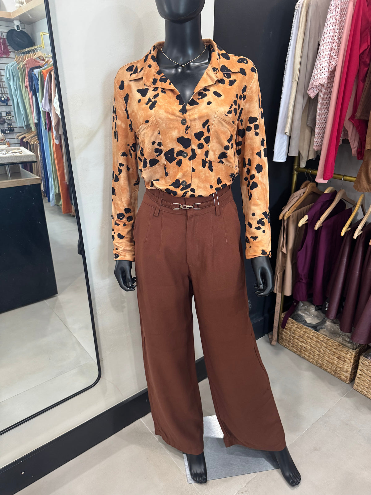 Animal Print Blouse