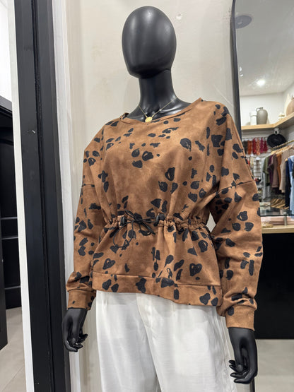 Animal Print Sweater