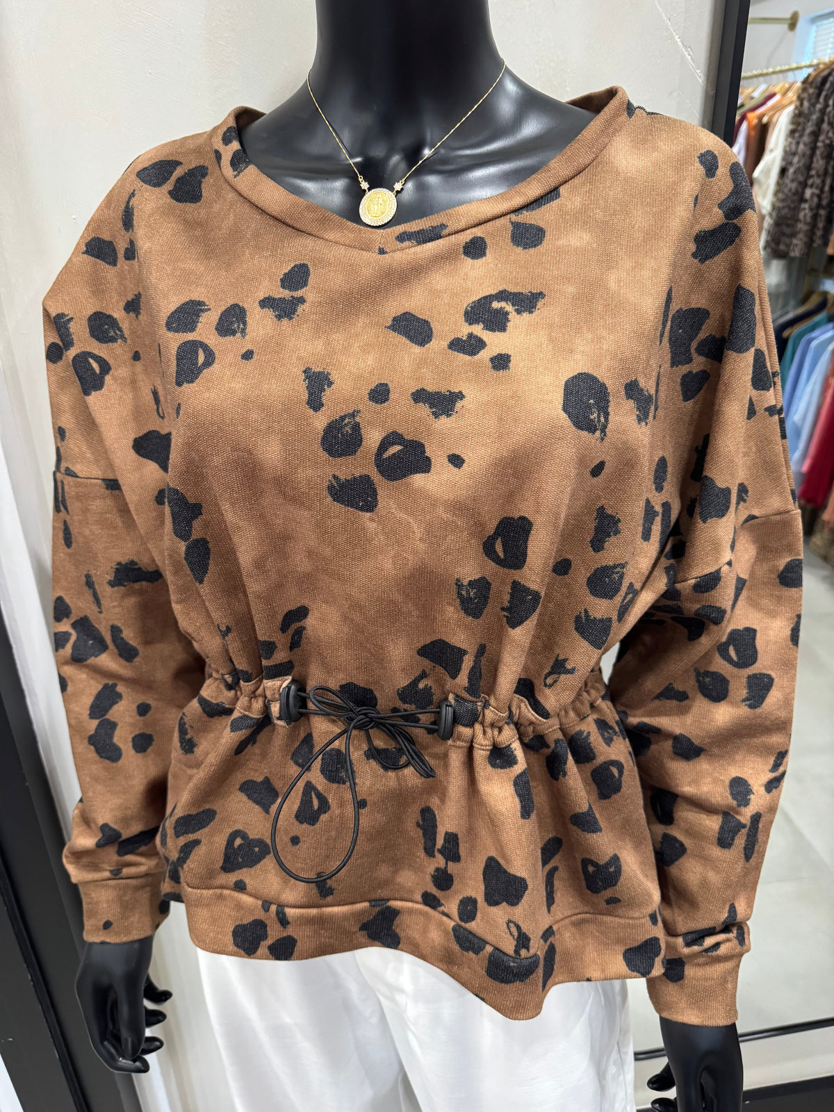Animal Print Sweater